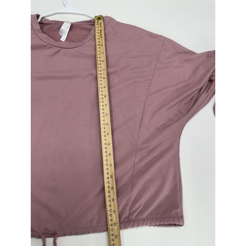 Embrace Life Athleisure Womens Top Size XL Pink Long Sleeve Pullover Soft - Picture 8 of 10